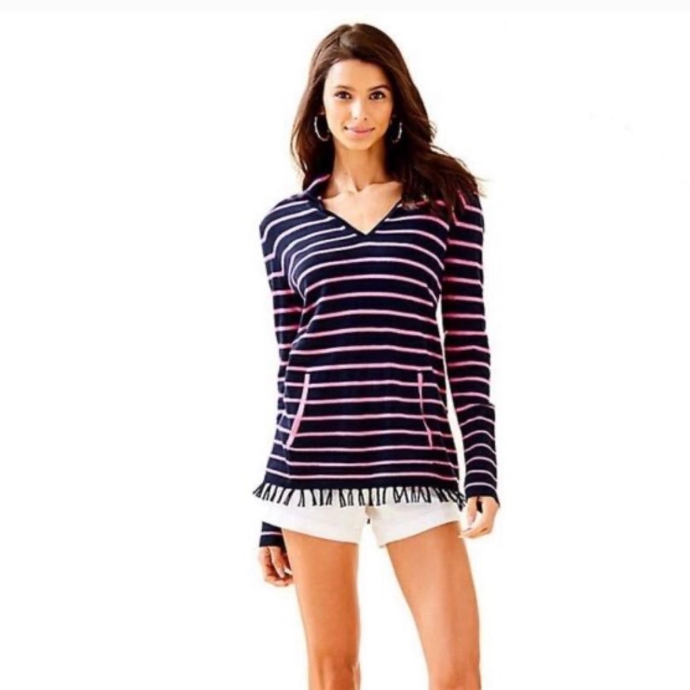Lilly Pulitzer Striped Navy and White